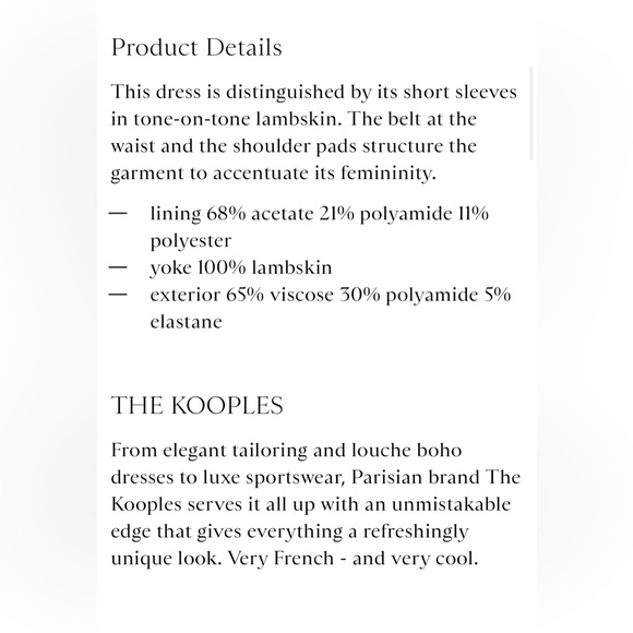 The Kooples Hopla Italian Lamb Leather Trimmed Sheath Wrap Dress - Picture 13 of 16